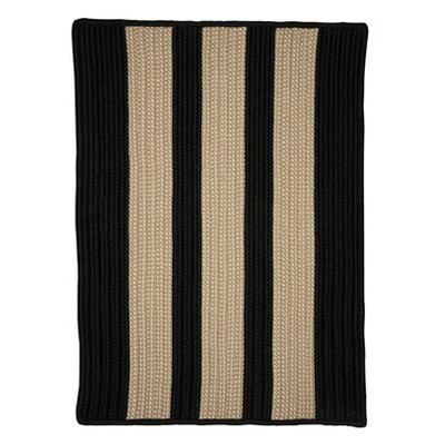 Colonial Mills Boat House - Black 2 Ft x10 Ft Runner (Rectangle) Rug Indoor/Outdoor 100% Polypropylene
