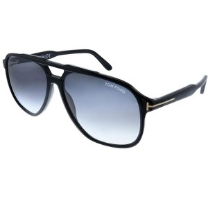 Tom Ford FT 0753 01B Mens Aviator Sunglasses Black 62mm - 1 of 4