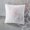 PDTEND 6-Piece Full/Queen Printed Cotton Quilt Set with Throw Pillows Grey/Peach - 2 of 4