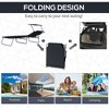 Gulche Outdoor Lounge Chair, Adjustable Folding Chaise Lounge, Tanning Chair with Sun Shade for Beach, Camping, Hiking, Backyard, Black - 4 of 4
