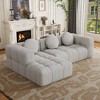 TiramisuBest Modern Upholstered Combination Sofa Set,Fully Compressed Modular 103" L-shaped Combination Living Room Sofa Set with 3 Pillows - 2 of 4