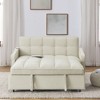 TIRAMISUBEST Sofas Loveseat Pull Out Sleeper Convertible with TypeC and USB Charging, Adjsutable Back for Small Space Living-4Color - 3 of 4