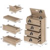 FUFU&GAGA Multi - Drawer Wood Grain Storage Chest with Hidden Compartment - Secure & Stylish Bedroom Organizer Bedside Table - 3 of 4