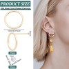 20-Piece Gold-Plated Circle Earring Studs - Minimalist Geometry Posts for Valentine's Day & Gifts - 2 of 4