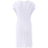 Girls Cut Out Crochet Coverup V Neck Short Sleeve Beach Dress Summer Swimwear Beachwear for 4-13Y - 3 of 3