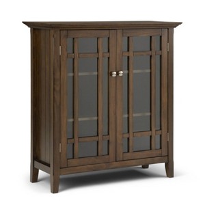 Freemont Medium Storage Cabinet Brown - Wyndenhall, Medium Brown