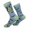 Crazy Dog Women's Avodoggo Socks Funny Sarcastic Puppy Graphic Novelty Avocado Footwear for Ladies - 2 of 4