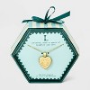 14K Gold Dipped Heart Charm Initial Necklace - A New Day™ Gold - 3 of 4
