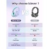 iClever Kids Headphones for School Travel, Safe Volume Limited, HD Mic Stereo Sound Over-Ear Girls Boys Headphones for Kid - 3 of 4