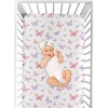 Sweet Jojo Designs Girl Baby Fitted Crib Sheet Butterfly Pink and Purple - 4 of 4