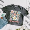 Simply Sage Market Women's  Hey Sunshine Flowers Short Sleeve Relaxed Fit Cropped Graphic Tee - 3 of 3