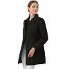 INSPIRE CHIC Women's Christmas Peter Pan Collar Double Breasted Long Trench Winter Pea Coat - 3 of 4