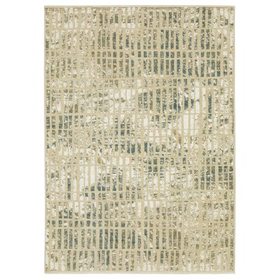 Oriental Weavers Reed RE12W Beige/ Blue Indoor Area Rug - 5'3" x 7'6"