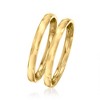 Ross-Simons 18kt Gold Over Sterling Jewelry Set: 2 2mm Stackable Rings - 3 of 4