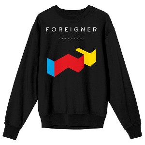 Foreigner Provocateur Album Cover Art 84 Adult Black Crew Neck Sweatshirt - 1 of 4