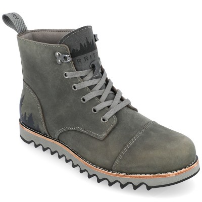 Territory Redline Tru Comfort Foam Water Resistant Plain Toe Lace-up Ankle  Boot, Grey 9.5 : Target