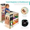 Best Choice Products Kids Pretend Play Grocery Store Wooden Supermarket Set w/ Chalkboard, Cash Register - 4 of 4