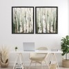 Stupell Industries Organic Birch Forest Trees 2pc Floating Frame Art Set - 2 of 4