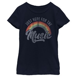 Girl's Lost Gods Just Here For The Music T-Shirt - 1 of 4