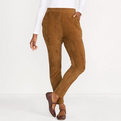 Lands' End Women's Sport Knit High Rise Corduroy Leggings
