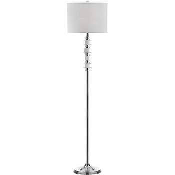 Lombard 60 Inch H Street Floor Lamp - Clear/Chrome - Safavieh