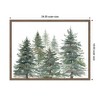 Kate & Laurel All Things Decor 18"x24" Sylvie Framed Canvas Pines And Evergreens by Patricia Shaw - 2 of 4