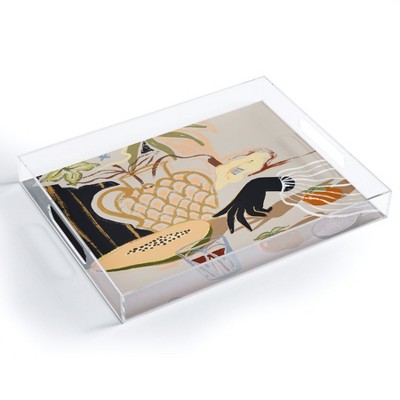 artyguava Fruitful Spread 15.5" x 12" Acrylic Tray - Deny Designs