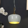 LNC Resplandor 1-Light 7" Mid-Century Modern Mini Dome Pendant Lights,White - 4 of 4