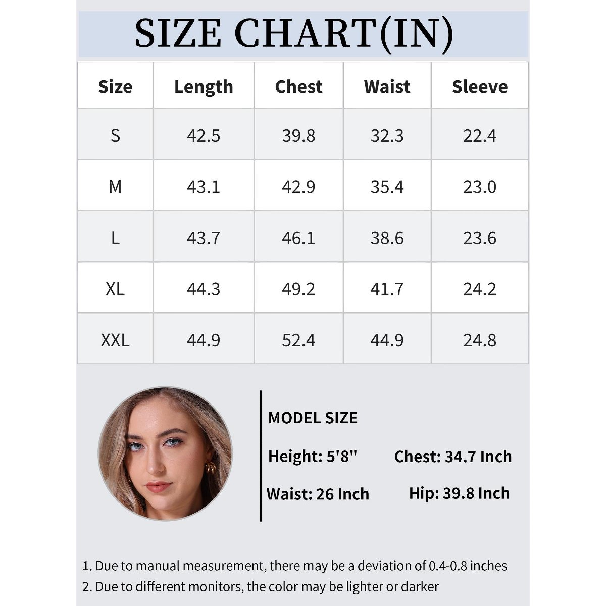 Женские платья INSPIRE CHIC Women's Denim Casual Ruffle Long Sleeve Button Down Midi Jean Shirt Dress Blue Small 2 Packs Blue/Light Blue XX-Large — фото 6