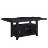 6pc Yves Counter Height Dining Set with Storage Rubbed Charcoal - Steve Silver Co. - 4 of 4