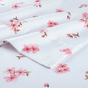 Pointehaven 180 GSM Printed Brushed Cotton Flannel Oversized Pillowcases Pair - 1 of 4