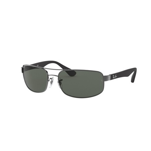 ray ban rectangle sunglasses on face