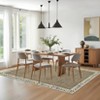 Washable Living Room Rug Floral Bordered Area Rugs Soft Thin Indoor Carpet - 3 of 4