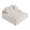 CAVINAS Couches for Living Room 66.5" Cloud Couch Soft Modern Double Sleeper Sofa Corduroy Fluffy Upholstery with Square Armrests - 2 of 4