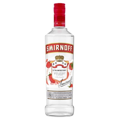 Smirnoff Strawberry Flavored Vodka - 750ml Bottle