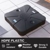 FUFU&GAGA HDPE Umbrella Base with wheels,Heavy Duty 375LBS Capacity,Weather-Resistant,Movable Umbrella Stand for Patio,Poolsides,Gardens,Black - 4 of 4