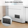 Mjkone Murphy Bed with Foldable Mattress,Modern Cube Cabinet Bed with Storage Drawer & USB Charging Station - 2 of 4