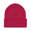 Hudson Baby Infant Girl Knit Cuffed Beanie 3pk, Dark Pink - image 4 of 4