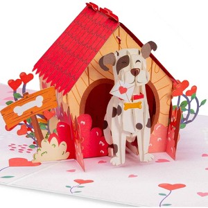 Paper Love 3D Love Dog House Pop Up Card - 1 of 4
