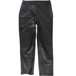 Alfani Womens Faux-Leather Casual Trouser Pants - 1 of 2