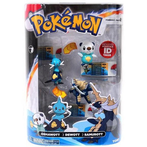 Pokemon Black And White Evolution Oshawott Dewott And Samurott Figure 3 Pack