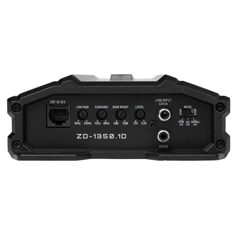 Hifonics Zeus Delta 1,350 Watt Compact Mono Block Nickel Plated Mobile Car Audio Amplifier with Auto Turn On Feature, ZD-1350.1D, Black, 5 of 7
