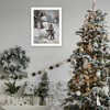 SEVOBAL Wall Art Snowman Finishing Touch Christmas Holiday Framed Decor for Living Room Seasonal Display, White, 14"*1"*18" - 4 of 4