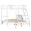 CAVINAS Twin over Full Bunk Bed with Desk Pine Bed Frame with Drawers and Inclined Ladder for Bedroom - 4 of 4