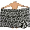 LA LEELA Men's Sarong Swim Wrap Bath Pareo Beach One Size Sable Palm Tree - 2 of 4