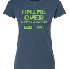 Women's - Instant Message - Anime Over Yes No Fitted Graphic T-Shirt - 2 of 4