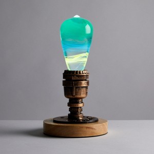JDICTION LIGHT Resin Wood Table Lamp, Ambient Night Lights, Birthday Gifts, Creative Lighting - 1 of 4