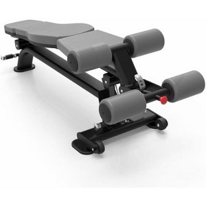 Amber Fight Gear Premium Adjustable Decline Bench, Durable Construction, Comfort, Hygiene, Stability, and Mobility for Effective Workouts - 1 of 1