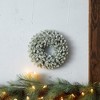 Flocked Pine Candle Ring Wreath (Set of 2) - 2 of 4