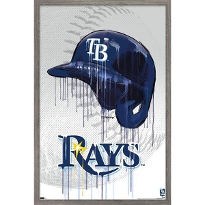 Trends International MLB Tampa Bay Rays - Drip Helmet 22 Framed Wall Poster Prints - 1 of 4